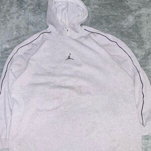 Jordan White Hoodie with Black Accents